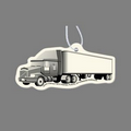 Paper Air Freshener - Semi Truck (3/4 View) Tag W/ Tab